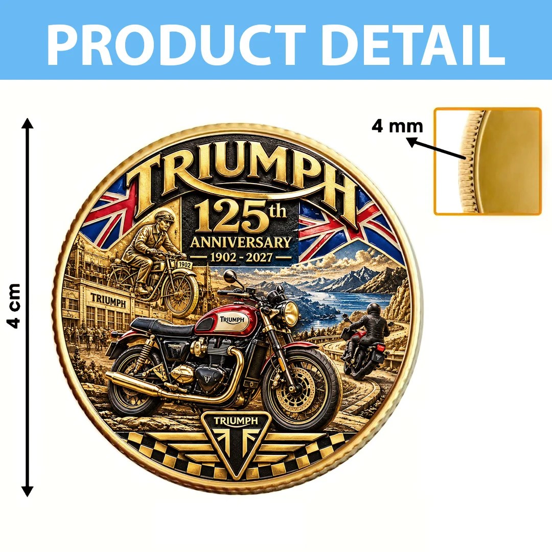 Triumph Motorcycles 125th Anniversary 2027 Commemorative Coin – TANTN26234