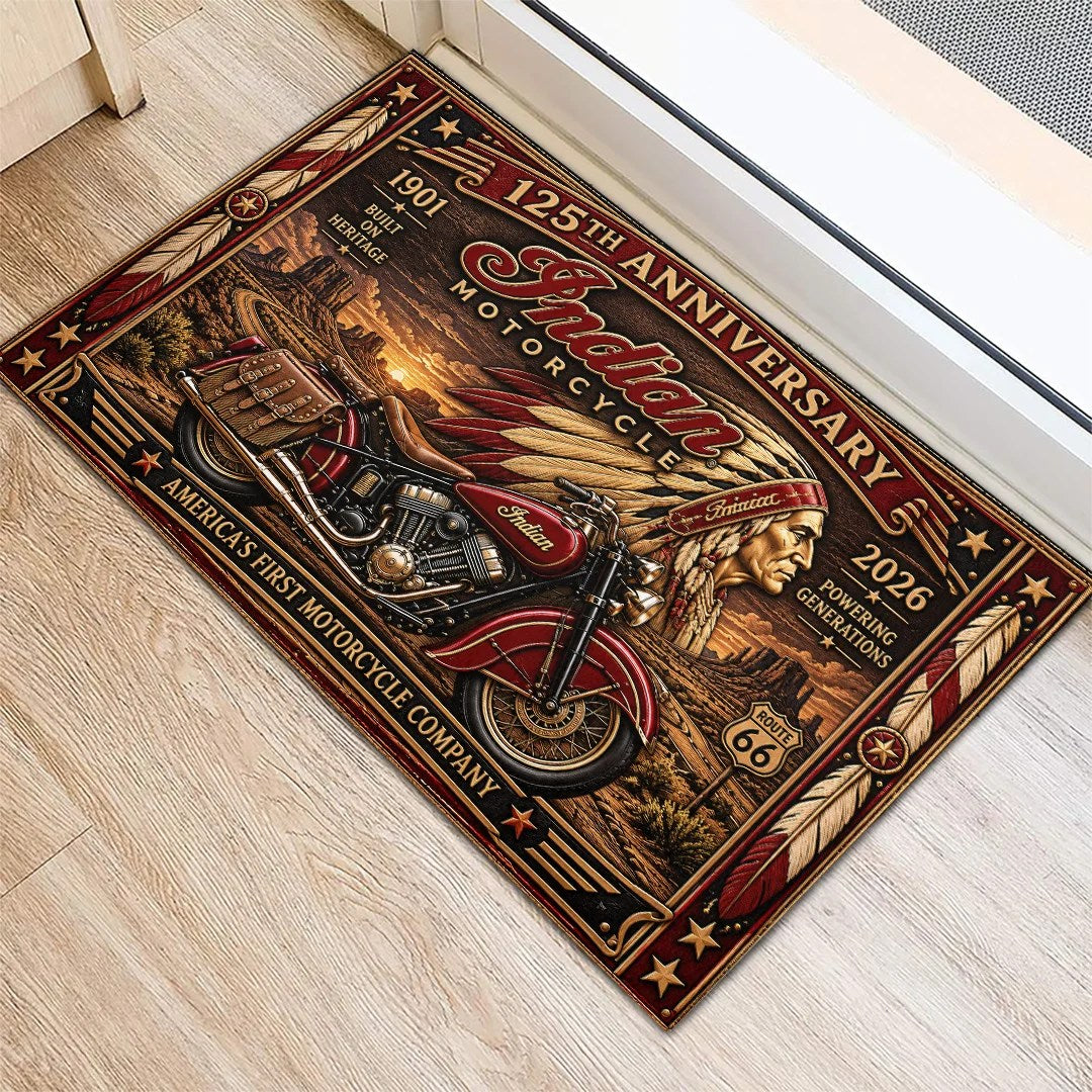 Indian Motorcycle 125th Anniversary 2026 Doormat – TANTN26250