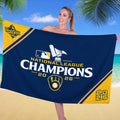 Milwaukee Brewers 2026 National League Champions Rectangle Beach Towel – TANTN26259