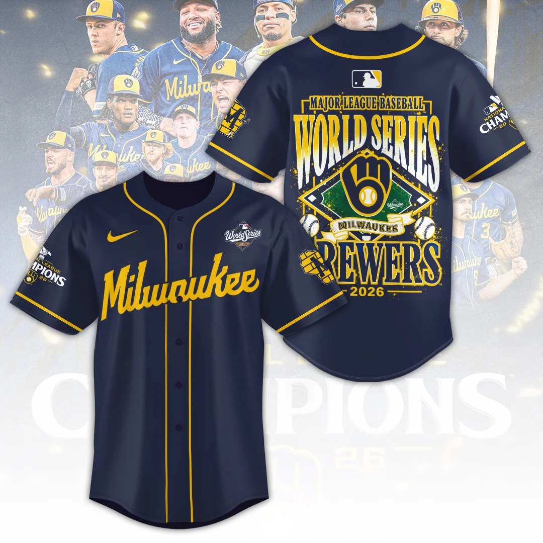 Milwaukee Brewers 2026 National League Champions Baseball Jersey – TANTN26271