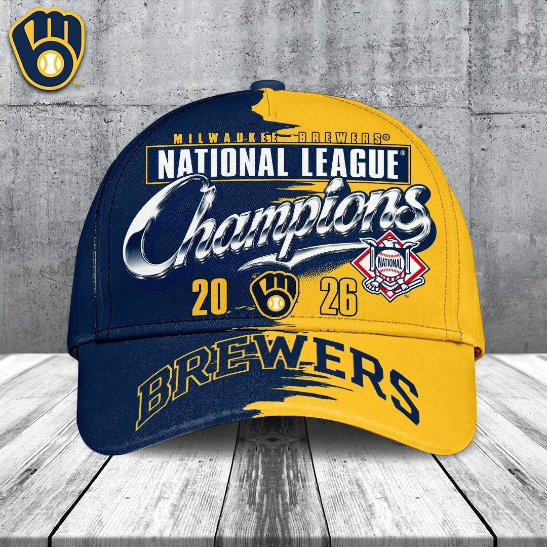 Milwaukee Brewers 2026 National League Champions Classic Cap – TANTN26288