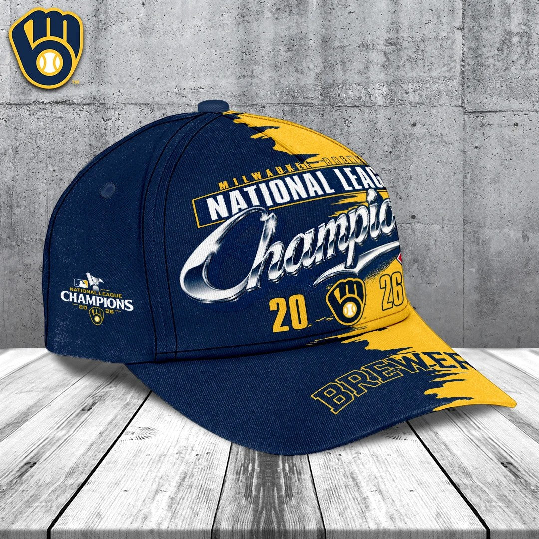 Milwaukee Brewers 2026 National League Champions Classic Cap – TANTN26288