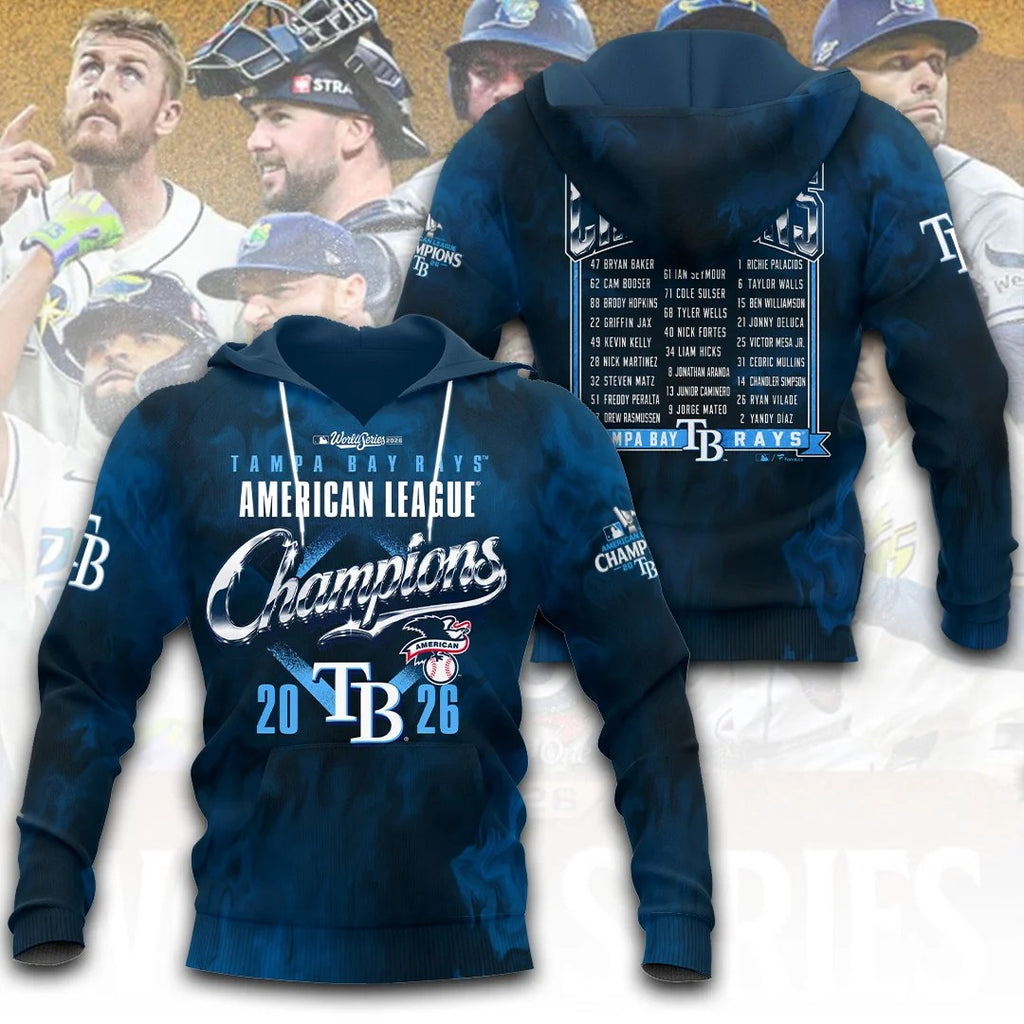 Tampa Bay Rays 2026 American League Champions 3D Apparel – TANTN26315