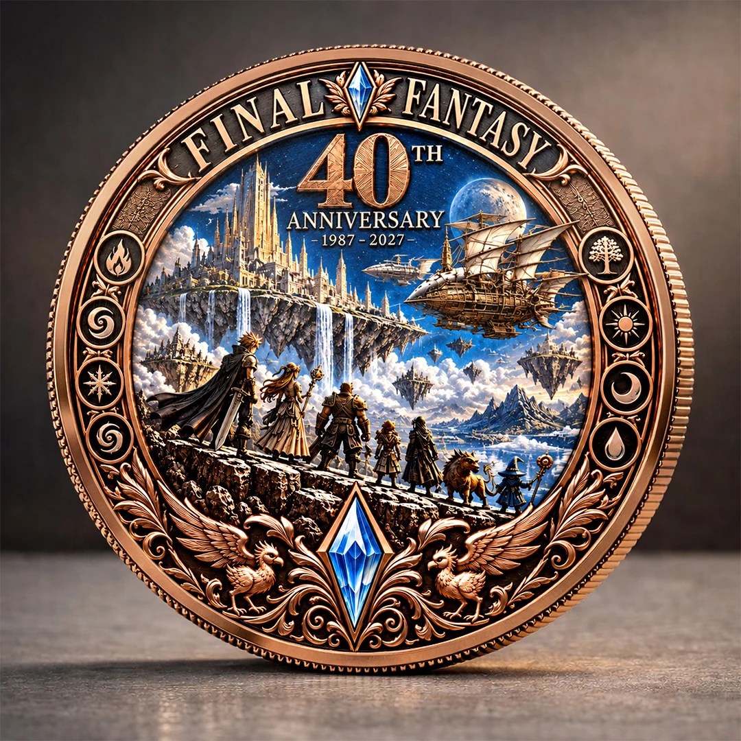 Final Fantasy 40th Anniversary 2027 Commemorative Coin – TANTN26346