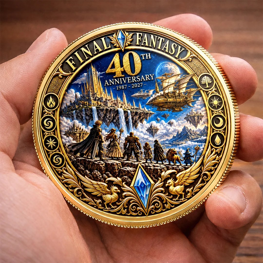 Final Fantasy 40th Anniversary 2027 Commemorative Coin – TANTN26346