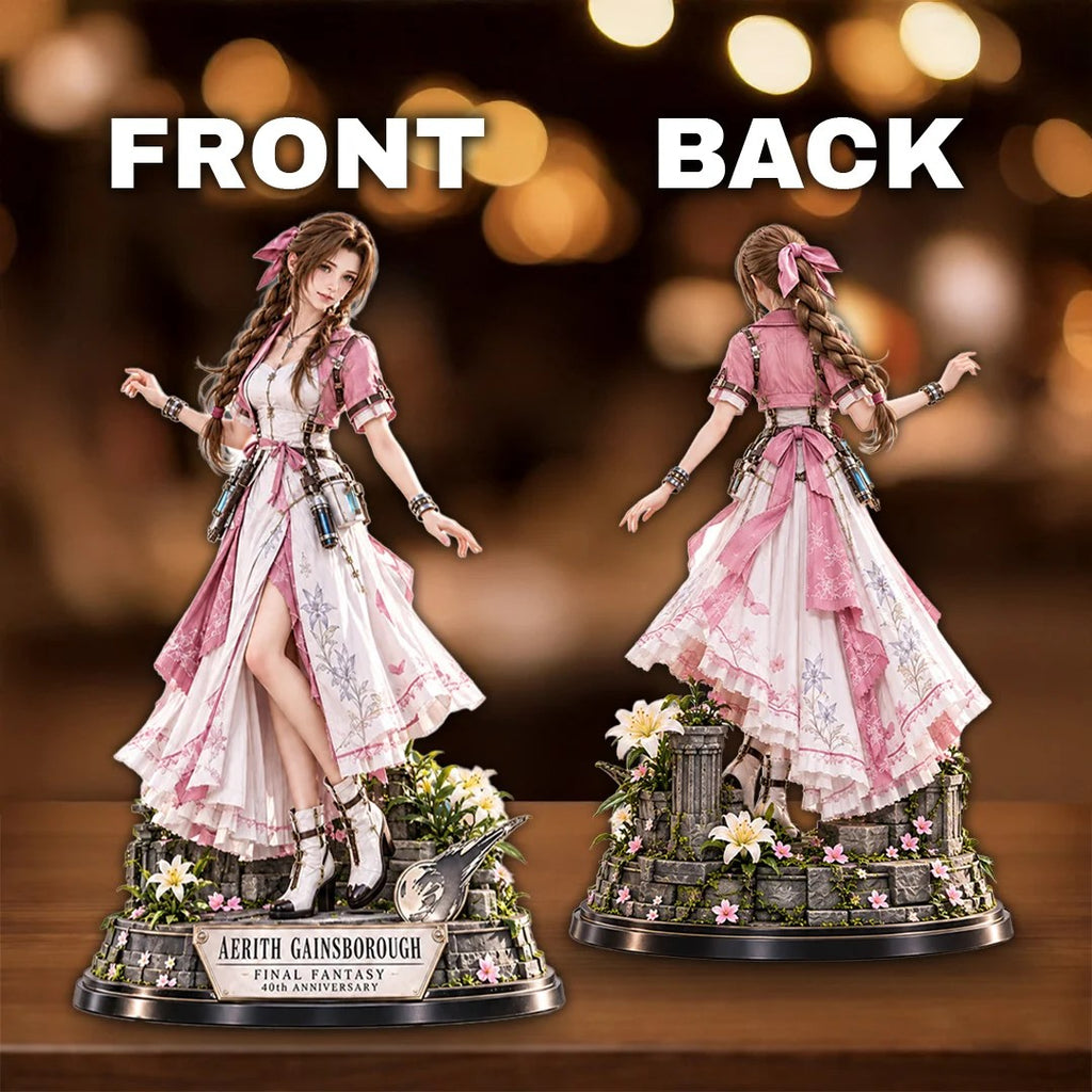 Final Fantasy x Aerith Gainsborough 40th Anniversary 2027 3D Collectible Vinyl Figure – TANTN26350