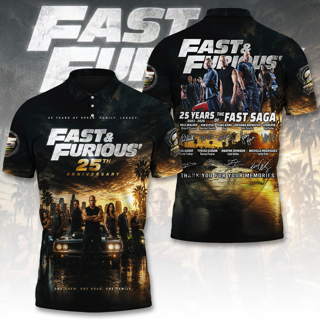 Fast & Furious 25th Anniversary 3D Apparel – TANTN29223