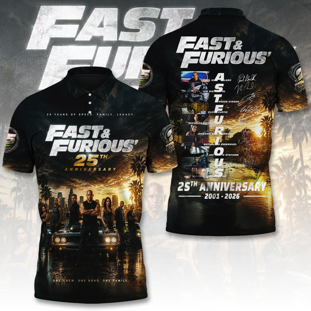 Fast & Furious 25th Anniversary 3D Apparel – TANTN29224