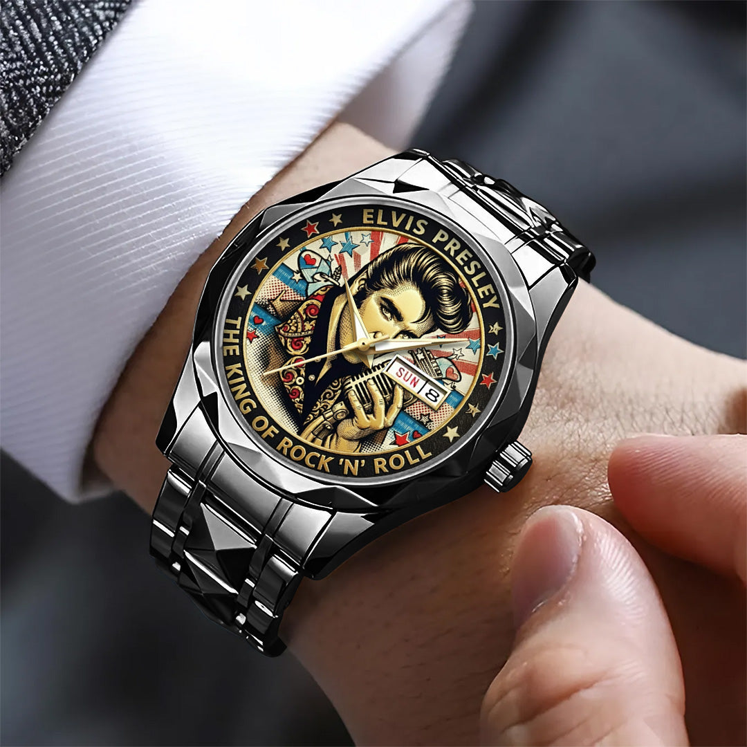 Elvis Presley Alloy Luxury Quartz Watch – TMTHU3136
