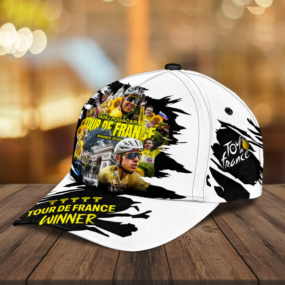 Tadej Pogacar 2026 Tour de France Winner Classic Cap – GNE7895