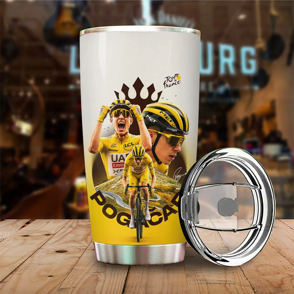Tadej Pogacar Tour de France Winner 2026 Tumbler Cup – TANTN24591