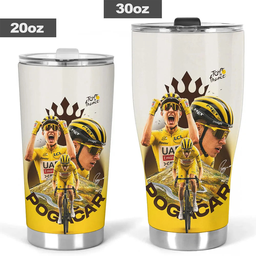 Tadej Pogacar Tour de France Winner 2026 Tumbler Cup – TANTN24591
