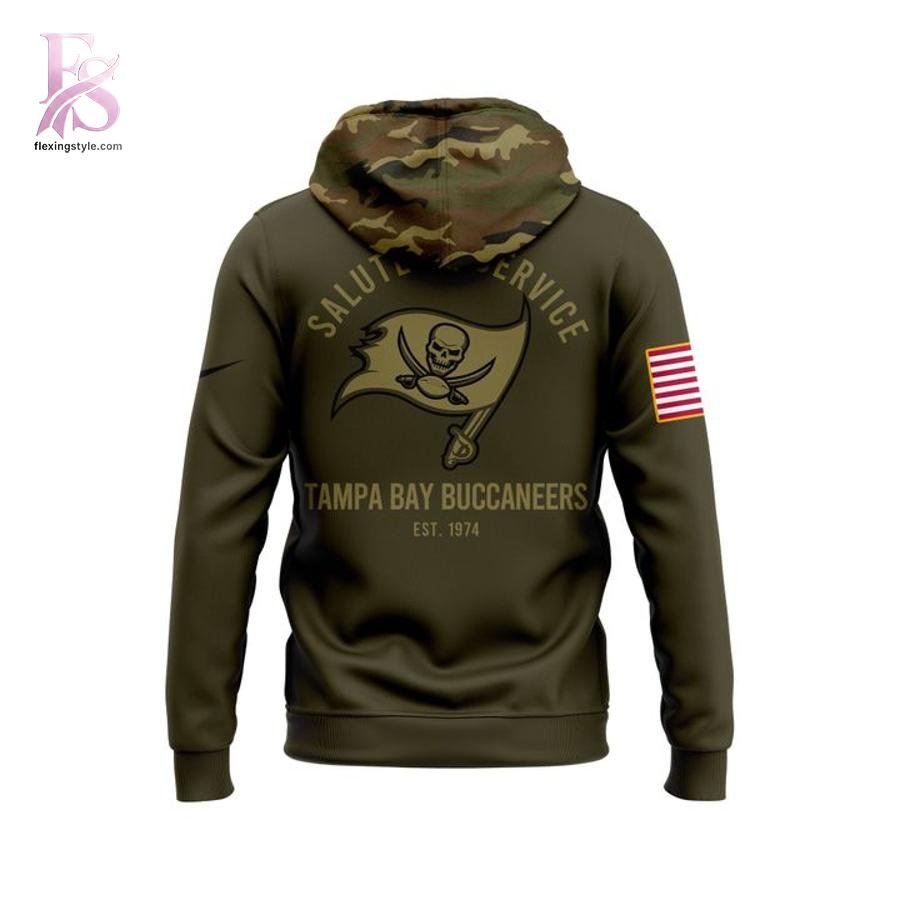 Tampa Bay Buccaneers 2025 NFL Salute to Service Army Hoodie