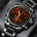Tampa Bay Buccaneers 50th Anniversary 2026 Black Stainless Steel Watch – TANTN15980