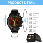 Tampa Bay Buccaneers 50th Anniversary 2026 Black Stainless Steel Watch – TANTN15980