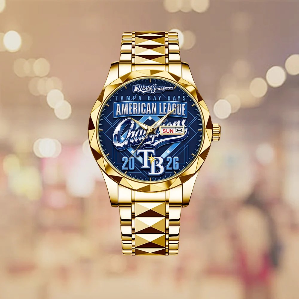 Tampa Bay Rays 2026 American League Champions Alloy Luxury Quartz Watch – TMTHU10198