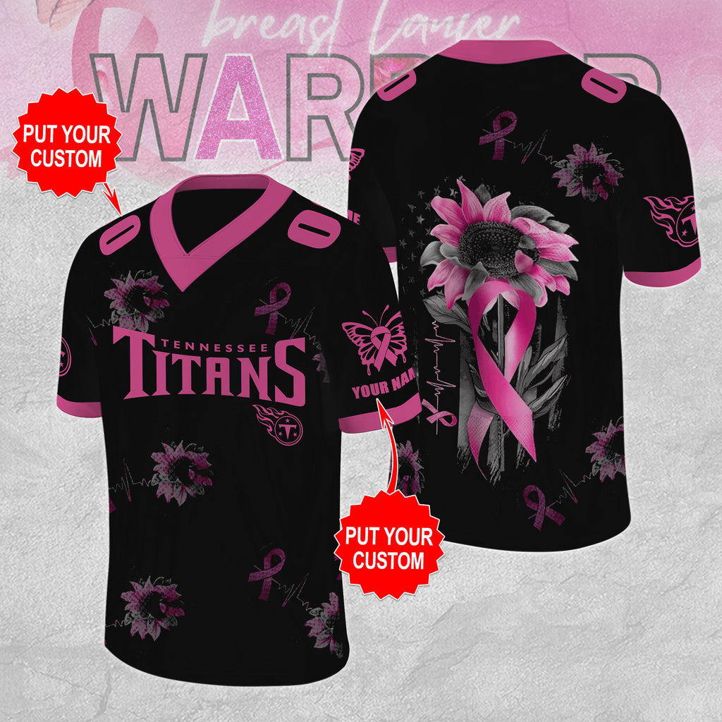 Personalized Tennessee Titans x Breast Cancer Awareness 3D Football Jersey – MAITM12865