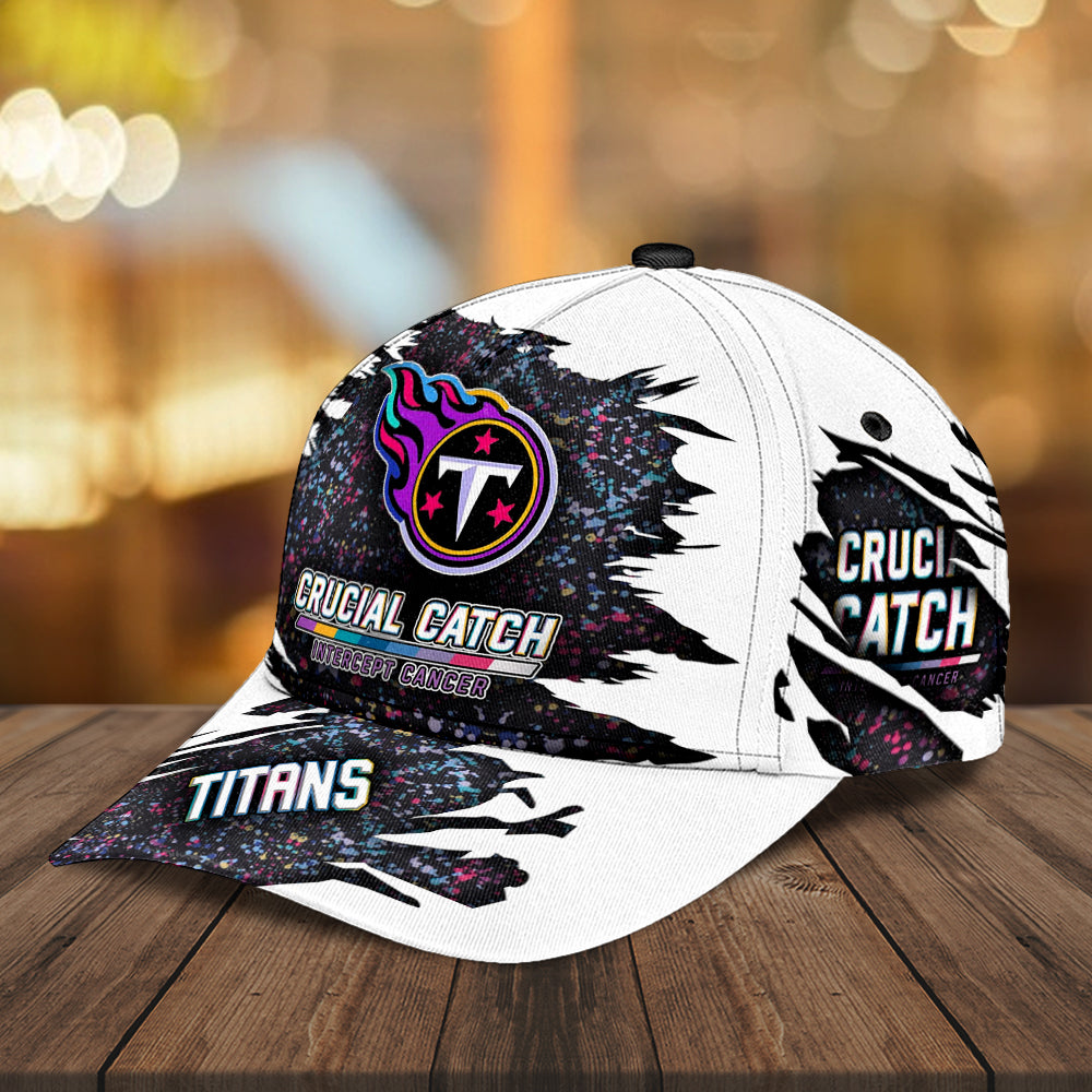 Tennessee Titans x Crucial Catch Intercept Cancer Classic Cap – MAITM12977