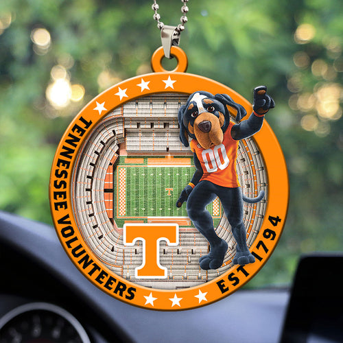 Tennessee Volunteers Football Custom shape 2-sided Acrylic Car Ornament – HOATT13137