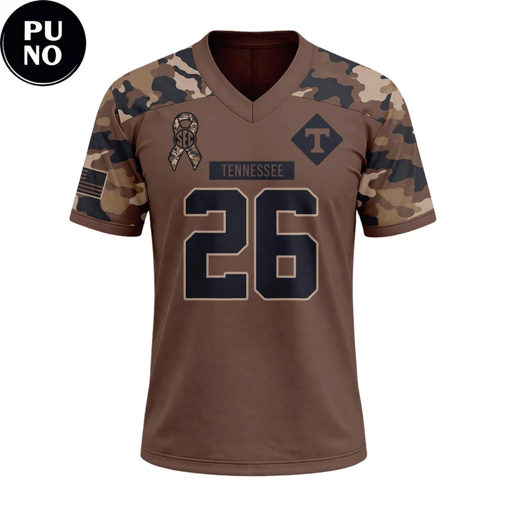 Tennessee Volunteers 2026 Military Appreciation Night Personalized Football Jersey