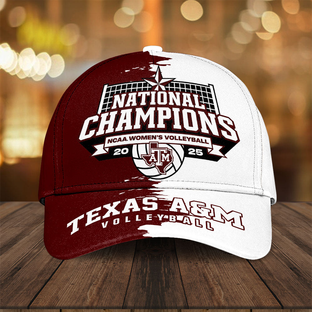 Texas A&M Aggies Women's 2025 Volleyball National Champions Classic Cap – TANTN19614