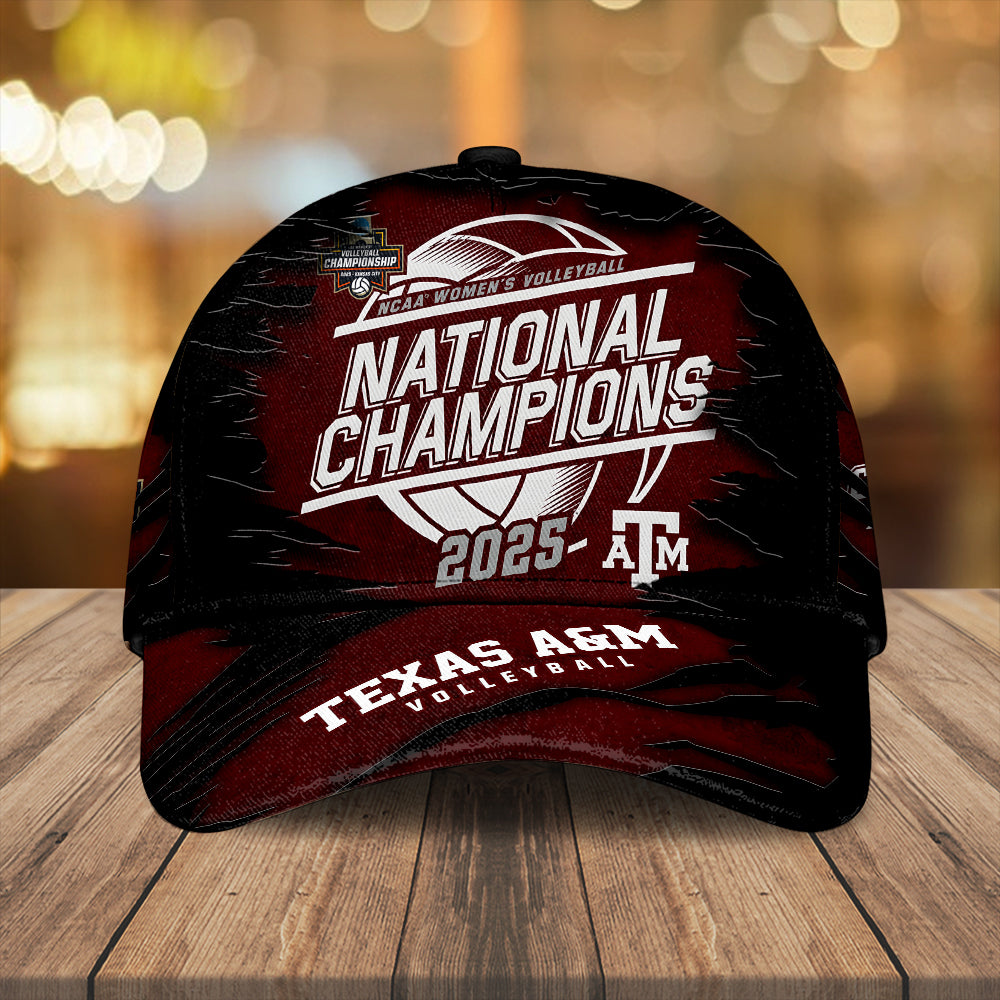 Texas A&M Aggies Women's 2025 Volleyball National Champions Classic Cap – TANTN19626