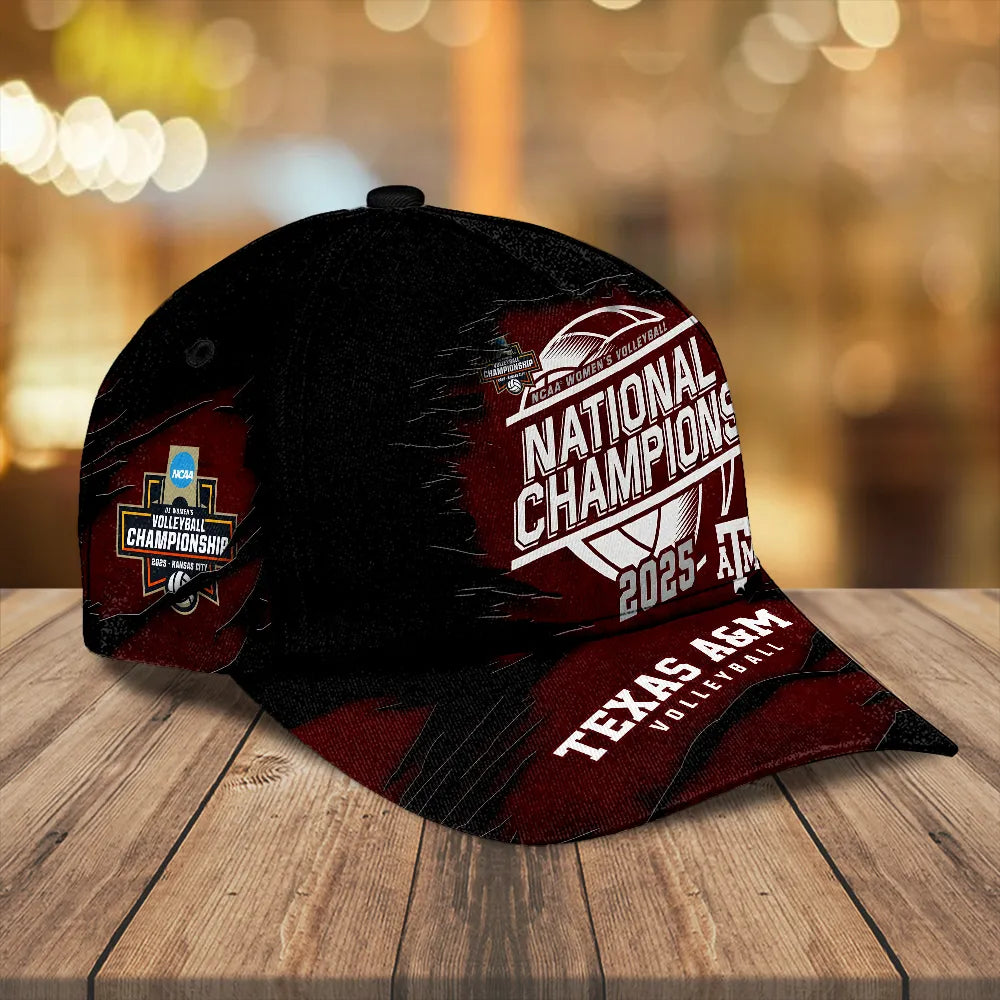 Texas A&M Aggies Women's 2025 Volleyball National Champions Classic Cap – TANTN19626