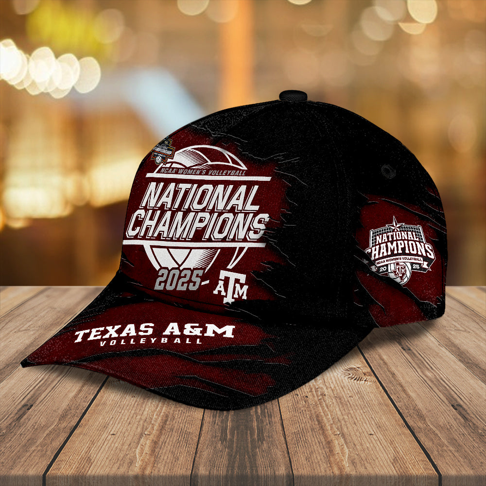 Texas A&M Aggies Women's 2025 Volleyball National Champions Classic Cap – TANTN19626