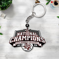 Texas A&M Aggies Women's 2025 Volleyball National Champions Custom Shape 2-sided Keychain – TANTN19613