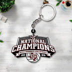 Texas A&M Aggies Women's 2025 Volleyball National Champions Custom Shape 2-sided Keychain – TANTN19613