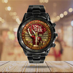 Texas A&M Aggies Football Black Stainless Steel Watch – TANTN17946