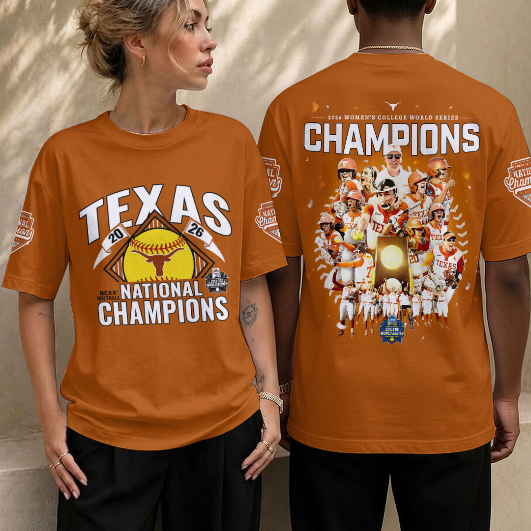 Texas Longhorns 2026 NCAA Women's Softball Champions 3D Apparel – HOATT18438