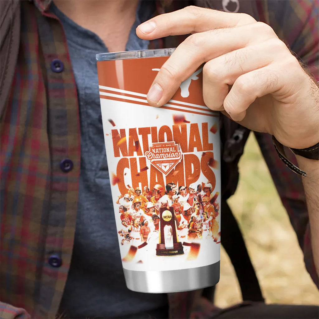 Texas Longhorns 2026 NCAA Women's Softball Champions Tumbler Cup – HOATT18436