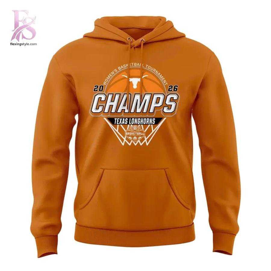 Texas Longhorns 2026 Women’s Basketball SEC Tournament Champs Hoodie