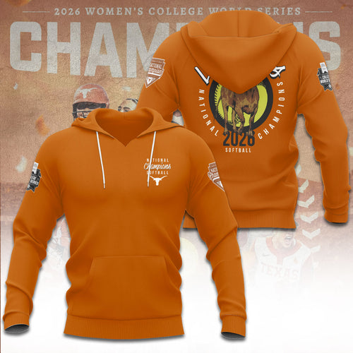Texas Longhorns NCAA Women's Softball Champions 2026 3D Apparel – TANTN23444