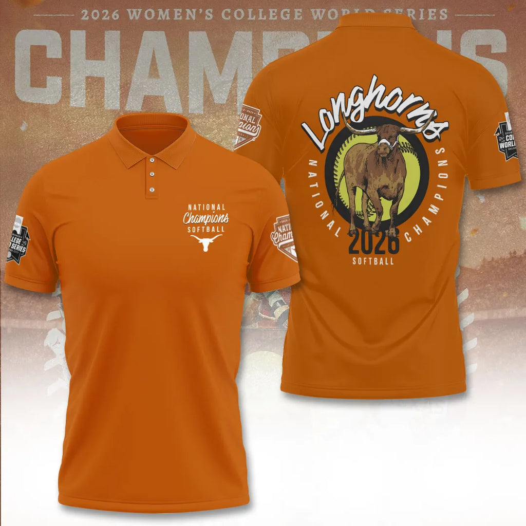 Texas Longhorns NCAA Women's Softball Champions 2026 3D Apparel – TANTN23444