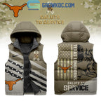 Texas Longhorns Salute To Service Sleeveless Puffer Jacket