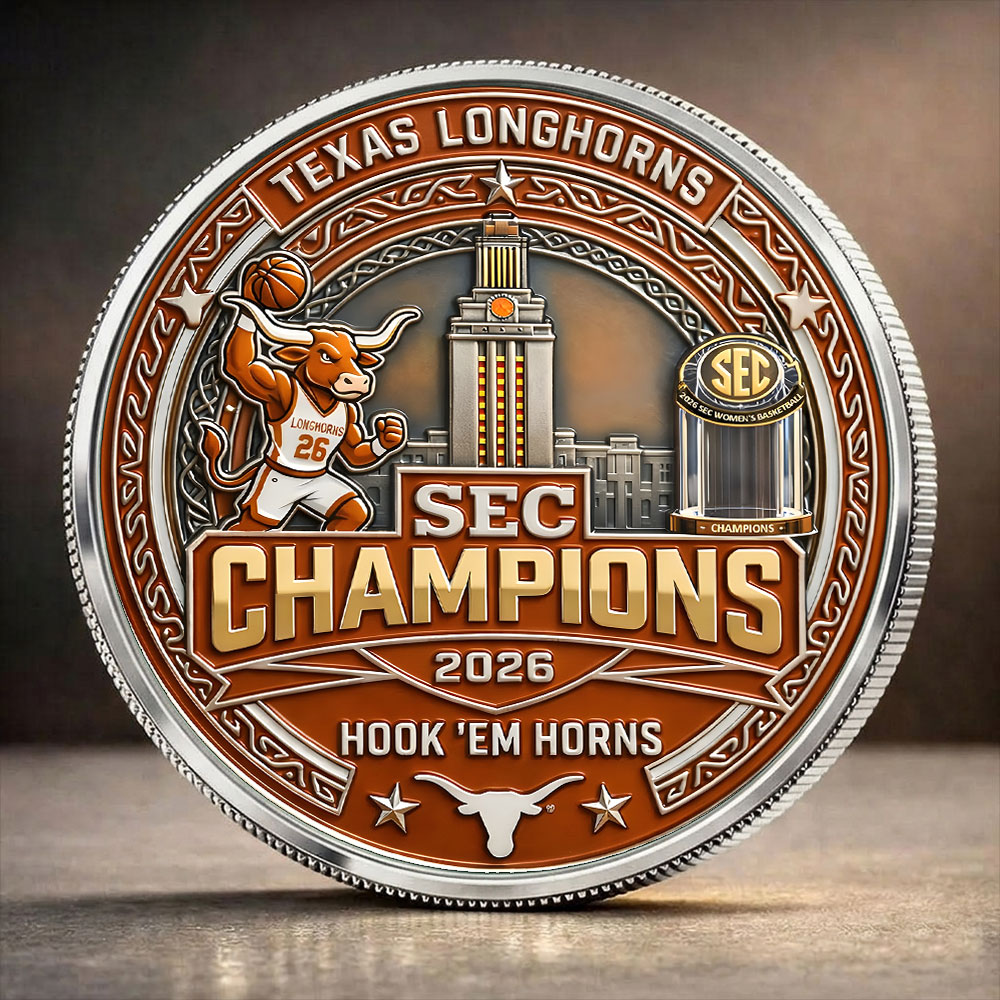 Texas Longhorns Women's Basketball SEC Champions 2026 Commemorative Coin – TANTN21550