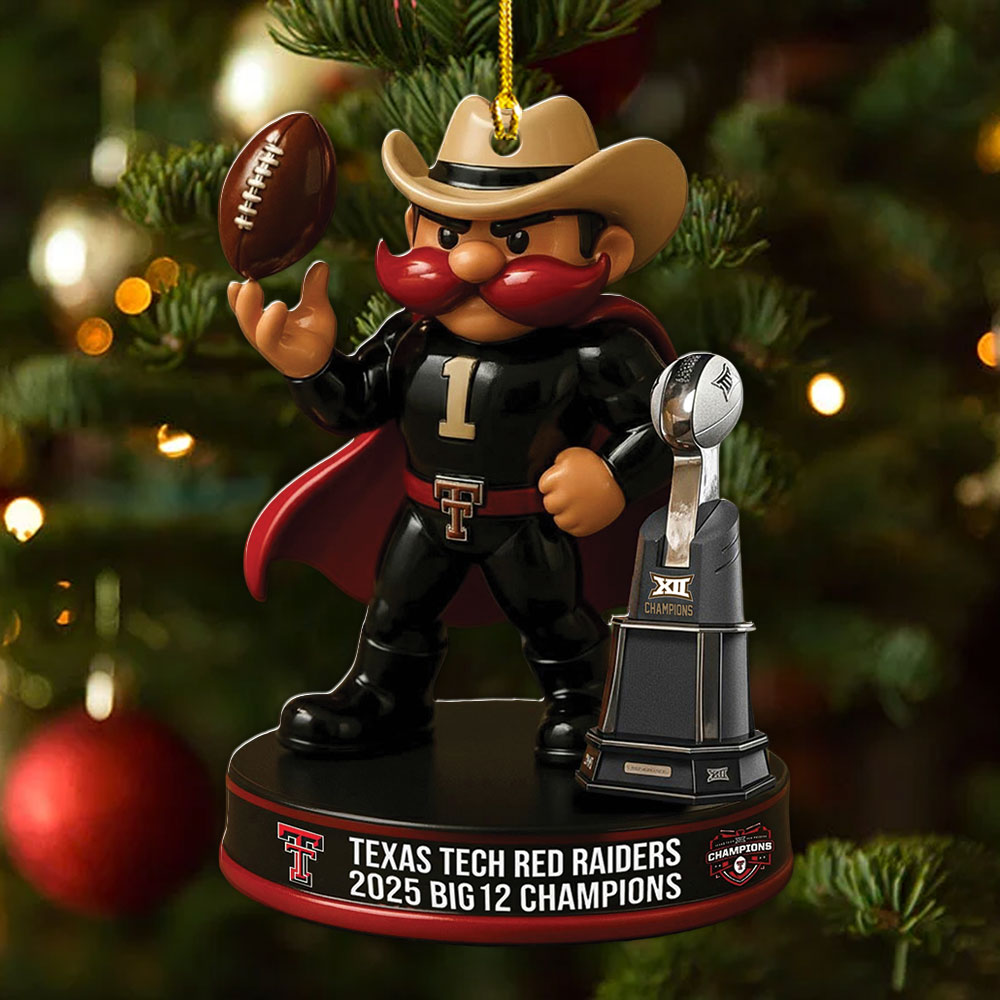 Texas Tech Red Raiders Football Custom Shape 2-sided Acrylic Ornament – MAITM14053
