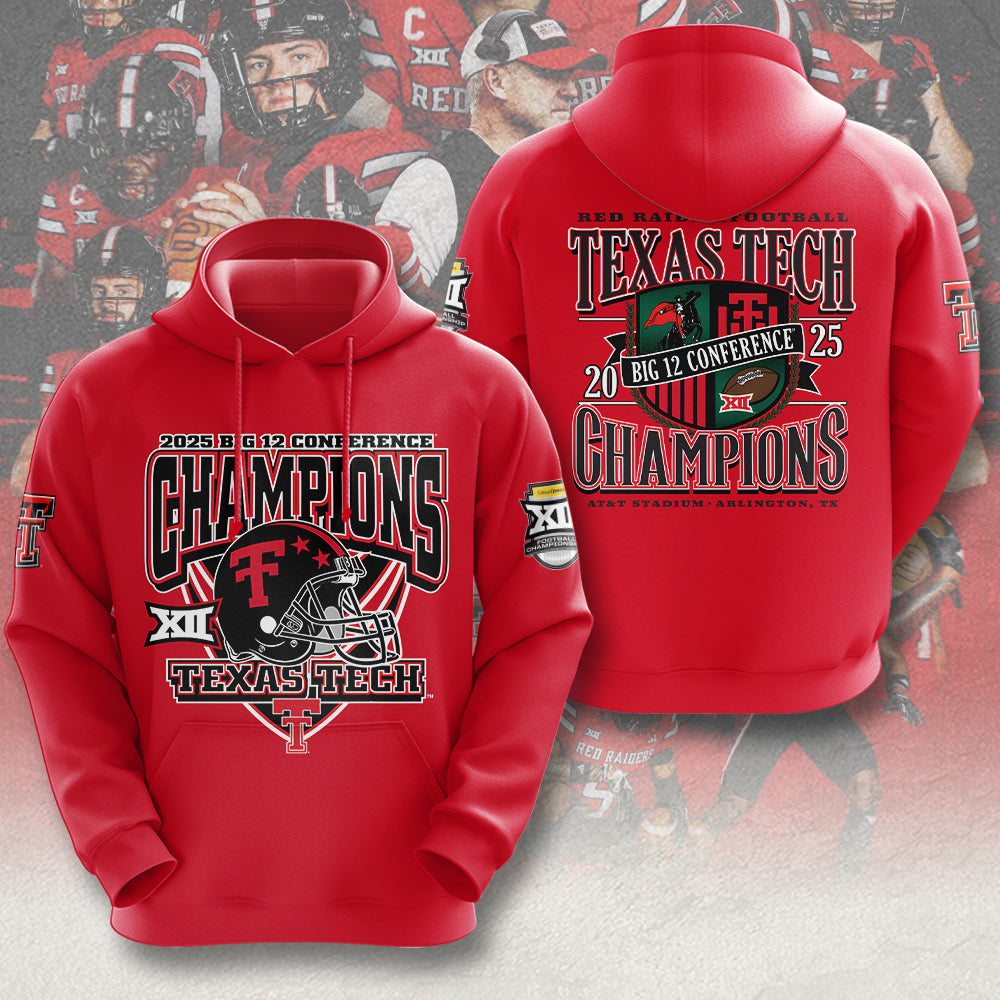 Texas Tech Red Raiders Football 3D Apparel – MAITM14042