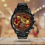 Texas A&M Aggies Football Black Stainless Steel Watch – TANTN17944