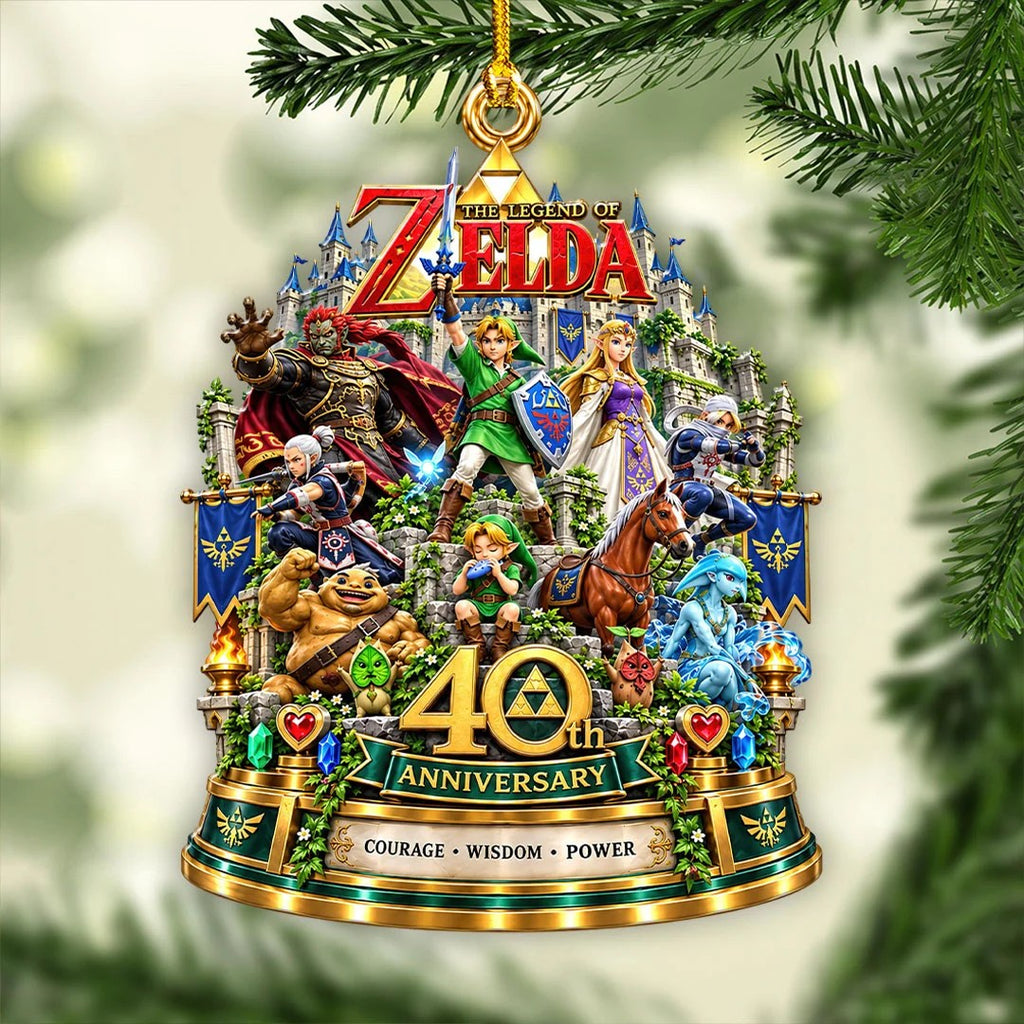 The Legend of Zelda 40th Anniversary Custom Shape 2-side Printed Acrylic Ornament – HOATT21390