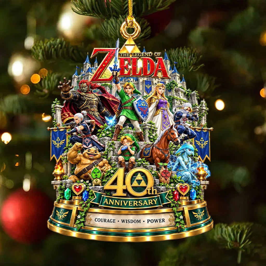 The Legend of Zelda 40th Anniversary Custom Shape 2-side Printed Acrylic Ornament – HOATT21390