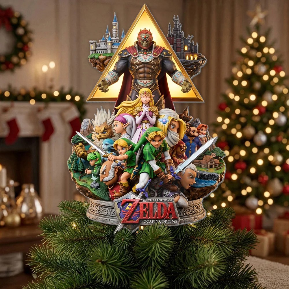 The Legend of Zelda 40th Anniversary Christmas Tree Topper – TMTHU9717