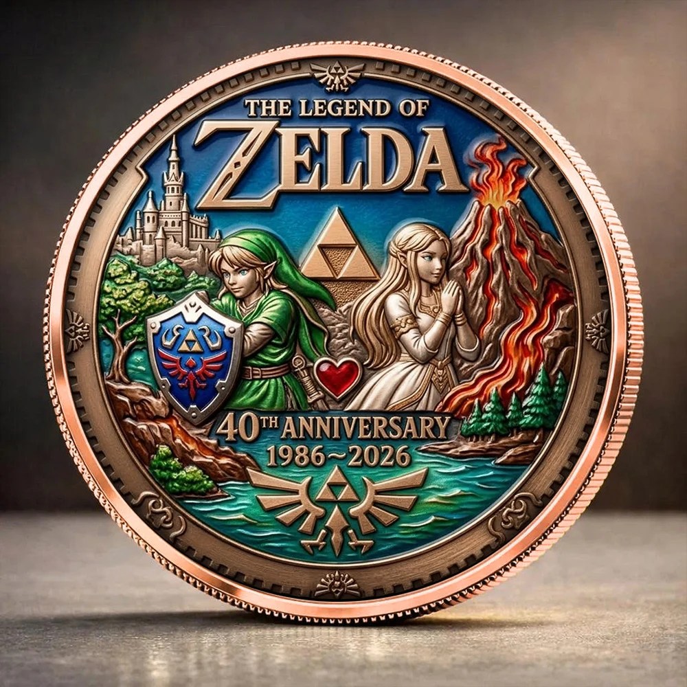 The Legend of Zelda 40th Anniversary Commemorative Coin – MAITM15514