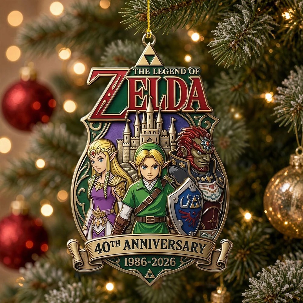 The Legend of Zelda 40th Anniversary Custom Shape 1-side Printed Acrylic Ornament – MAITM15491