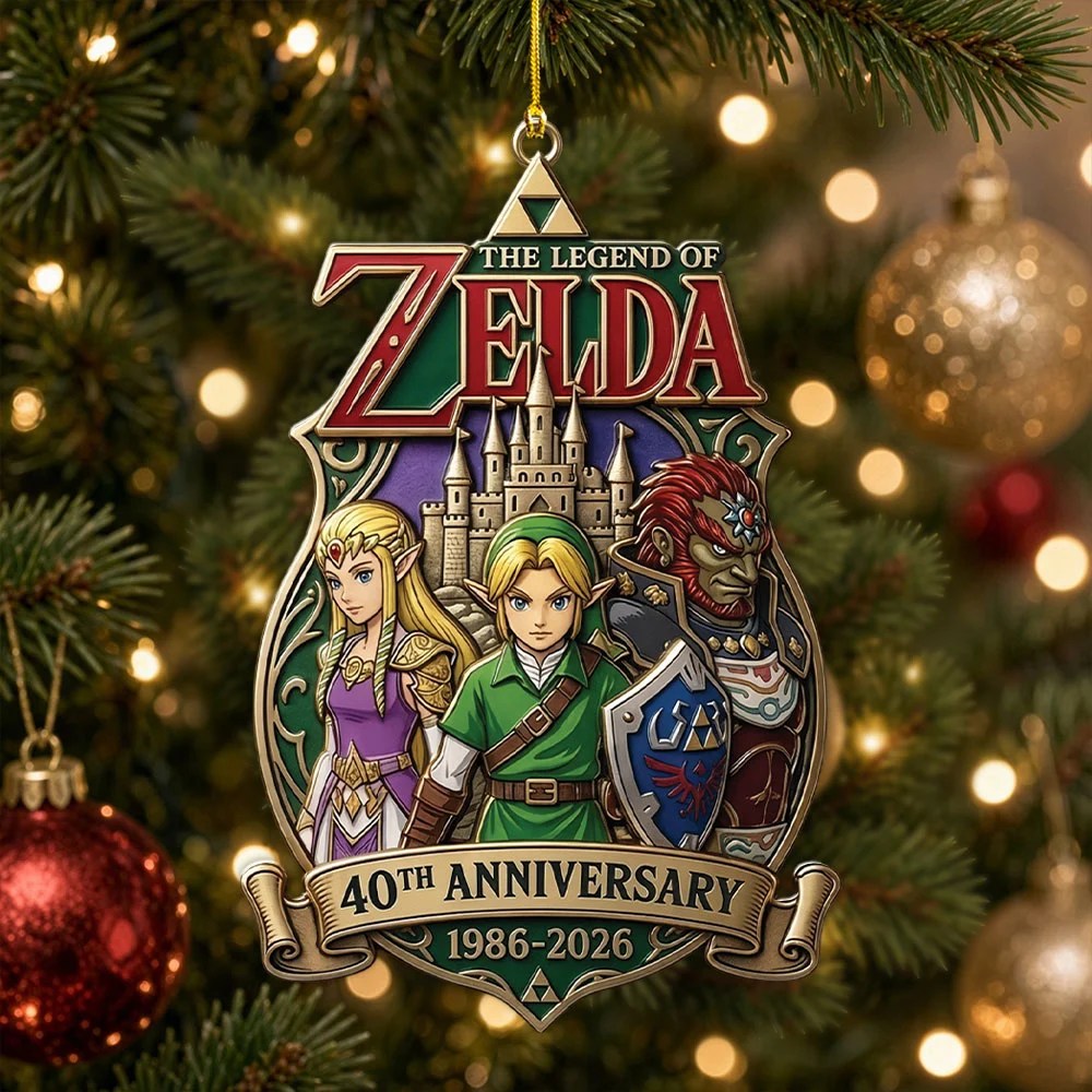 The Legend of Zelda 40th Anniversary Custom Shape 1-side Printed Acrylic Ornament – MAITM15491