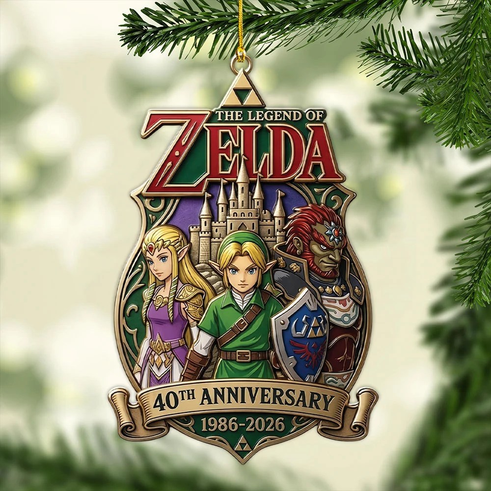 The Legend of Zelda 40th Anniversary Custom Shape 1-side Printed Acrylic Ornament – MAITM15491