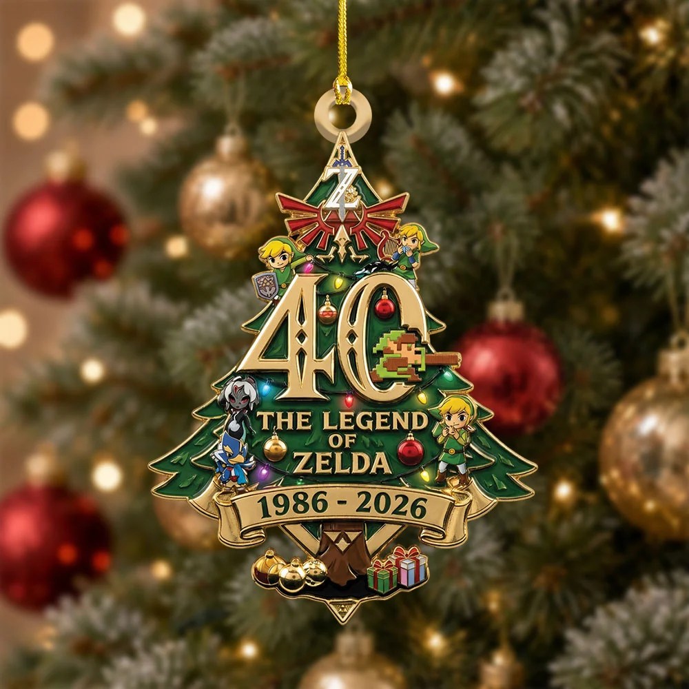 The Legend of Zelda 40th Anniversary Custom Shape 2-side Printed Acrylic Ornament – MAITM15513