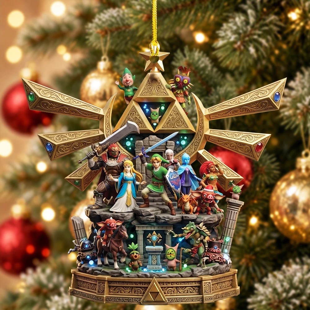 The Legend of Zelda 40th Anniversary Custom Shape 2-side Printed Acrylic Ornament – TMTHU9815